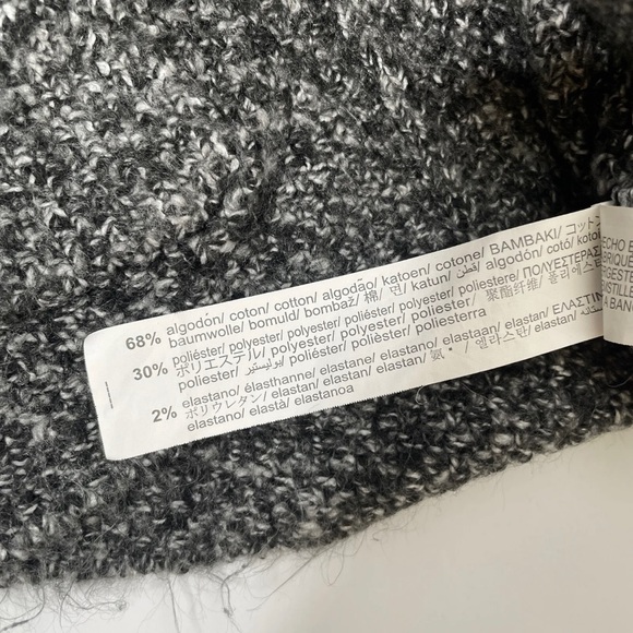 Zara Hooded Cardigan Sweater Kids 8 Gray Unisex Button Up Jumper Cotton Blend - Picture 6 of 6